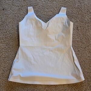 NWT Honeylove Lift Wear Cami SZ L built-in bra Compression shapewear White tank